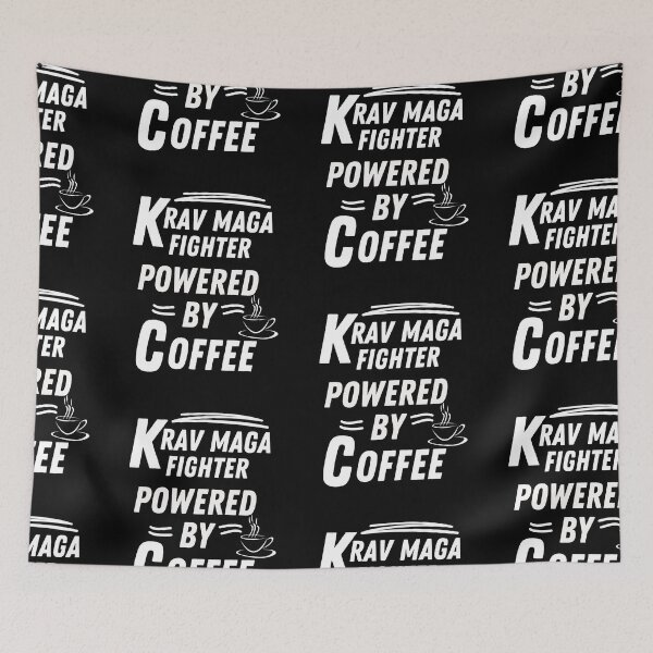 Item preview, Krav maga fighter powered by coffee designed and sold by annoying-shirts.