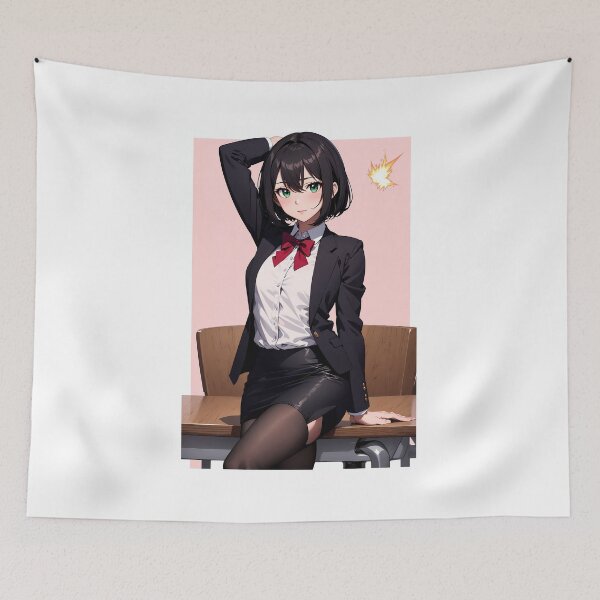 Item preview, Cute Anime School Girl, Haruhi Fujimoto designed and sold by iloveanimechibi.