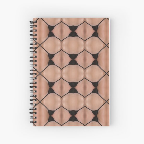 Pattern, design, tracery, weave, drawing, figure, picture, illustration Spiral Notebook