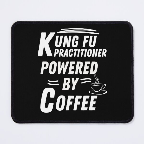 Item preview, Kung fu practitioner powered by coffee designed and sold by annoying-shirts.