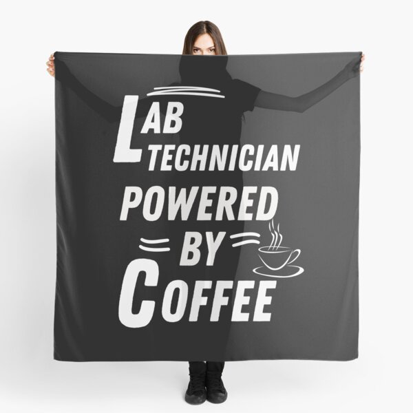 Item preview, Lab technician powered by coffee designed and sold by annoying-shirts.