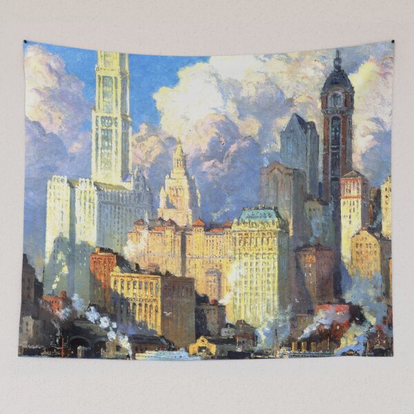 Item preview, Hudson River Waterfront, N.Y.C. by Colin Campbell Cooper designed and sold by romeobravado.
