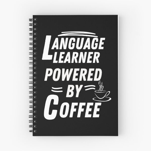Item preview, Language learner powered by coffee designed and sold by annoying-shirts.