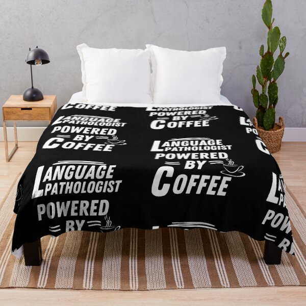 Item preview, Language pathologist powered by coffee designed and sold by annoying-shirts.
