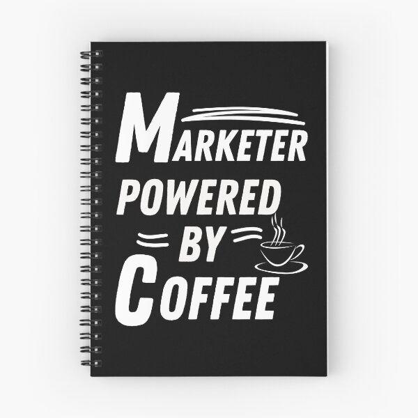 Item preview, Marketer powered by coffee designed and sold by annoying-shirts.
