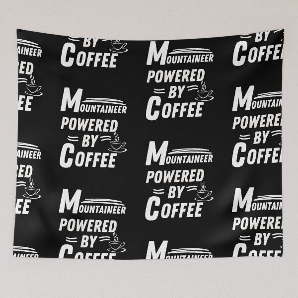 Artikelvorschau, Bergsteiger mit Kaffeeantrieb entworfen und verkauft von annoying-shirts.