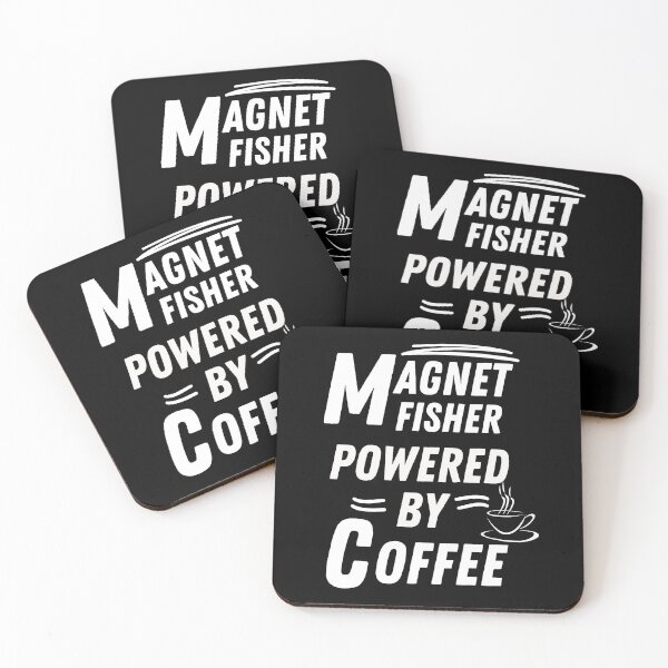 Item preview, Magnet fisher powered by coffee designed and sold by annoying-shirts.