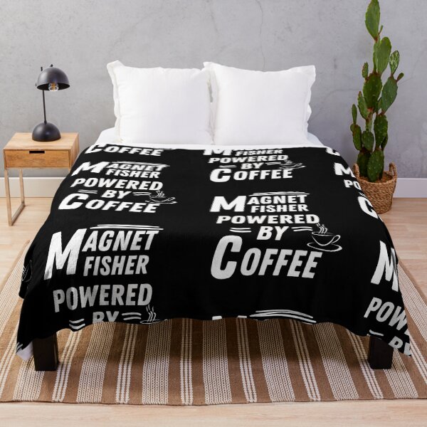 Item preview, Magnet fisher powered by coffee designed and sold by annoying-shirts.