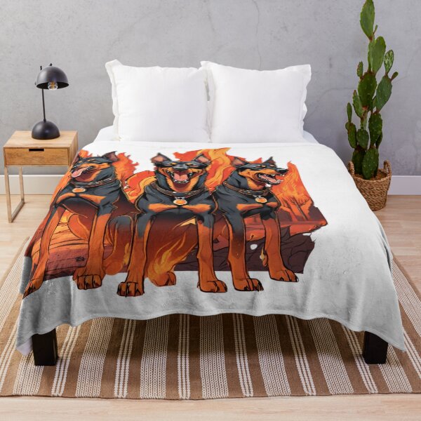 Item preview, Agresive beaucerons in fire Born in Hell dog in fire  designed and sold by GoodyPaws.