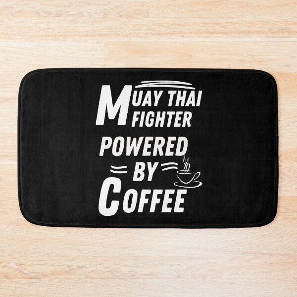 Item preview, Muay thai fighter powered by coffee designed and sold by annoying-shirts.
