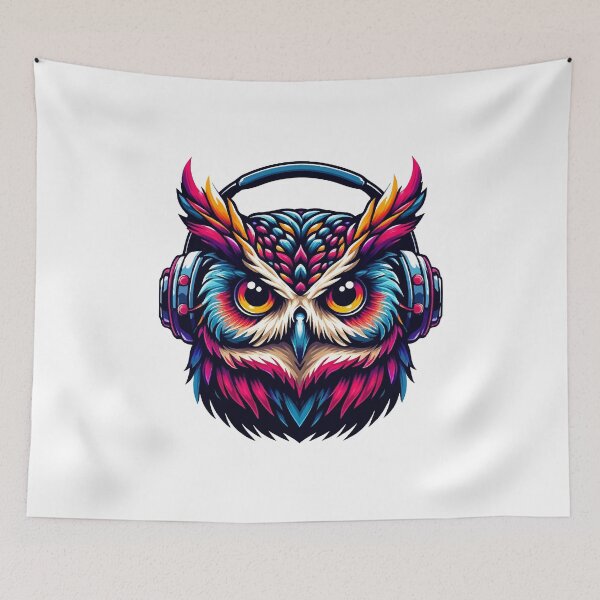 Item preview, Owl Headphones designed and sold by MushroomHut.
