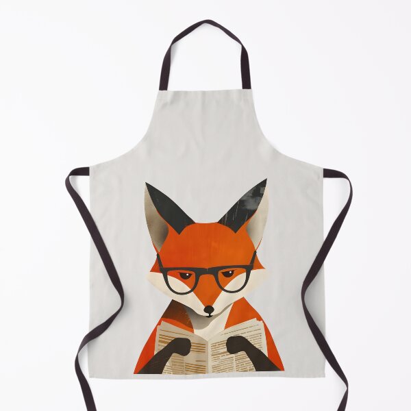 Item preview, Red Fox Reading Newspaper designed and sold by xiao xuans.