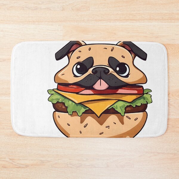 Item preview, Burger Boy Funny Burger Pug Dog  designed and sold by GoodyPaws.