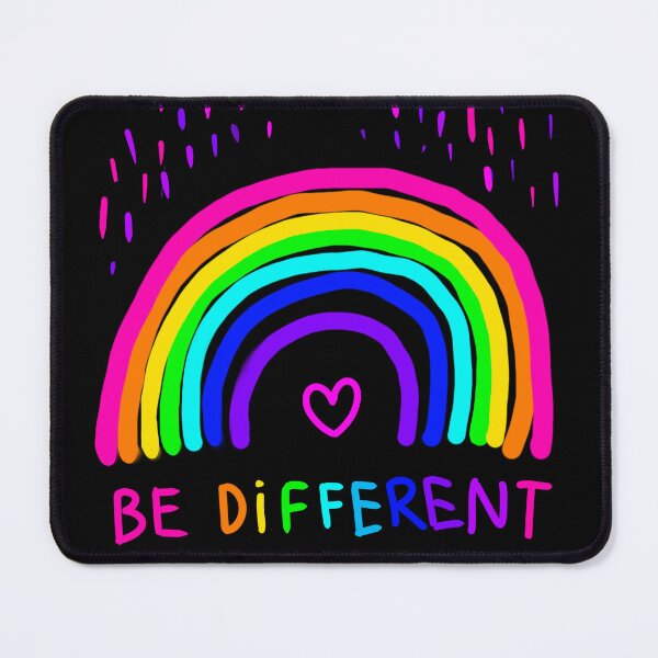 Item preview, Rainbow - Be different, sticker, bumper sticker, positive hand drawn colourful illustration designed and sold by NatalkaP.