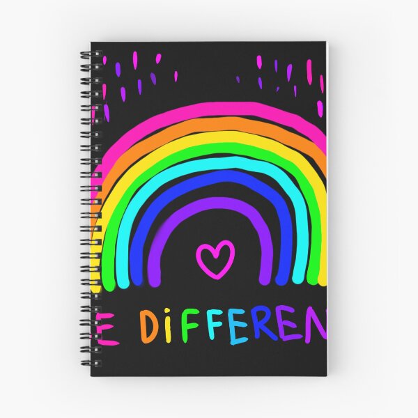 Item preview, Rainbow - Be different, sticker, bumper sticker, positive hand drawn colourful illustration designed and sold by NatalkaP.
