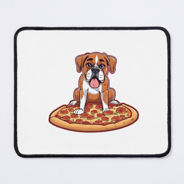 Item preview, Boxer dog and pizza designed and sold by GoodyPaws.