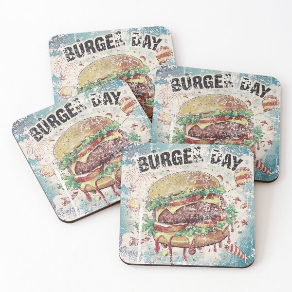Item preview, special burger day art with cartoon effects and classic vibe designed and sold by BKSARYLIFE.