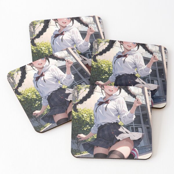 Item preview, Cute Anime School Girl, Emi Suzuki designed and sold by iloveanimechibi.