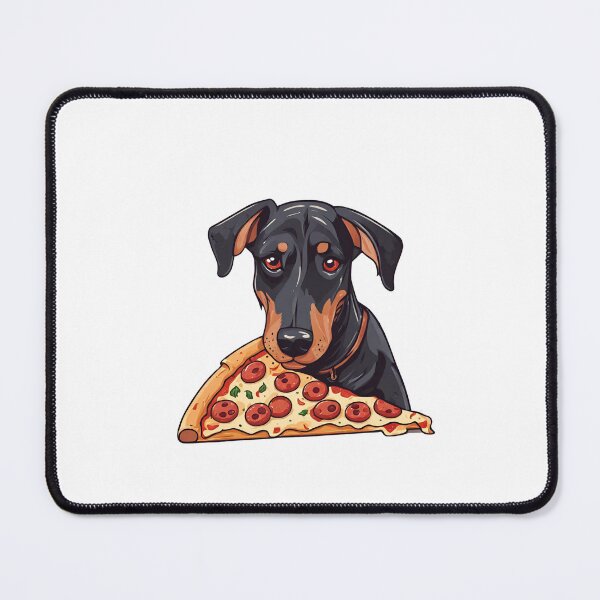 Item preview, Doberman dog and pizza designed and sold by GoodyPaws.