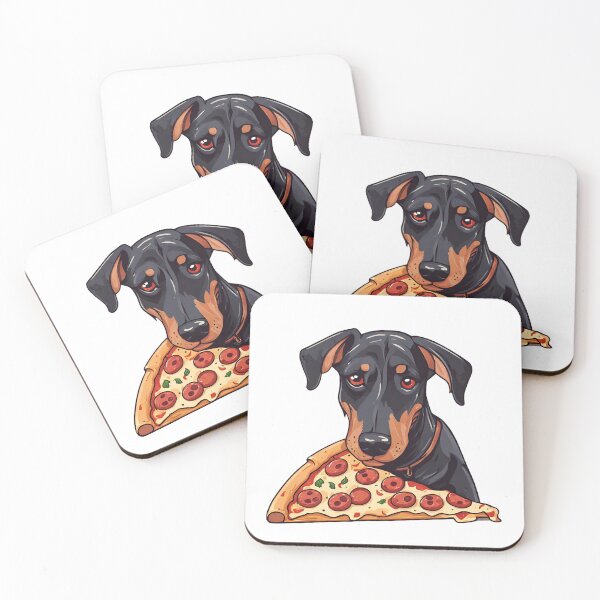 Item preview, Doberman dog and pizza  designed and sold by GoodyPaws.