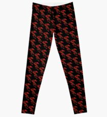 Double Dragon Red andYellow Leggings