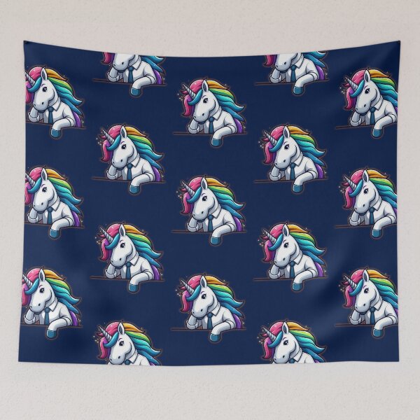 Item preview, Tired Unicorn designed and sold by StoneBluePlanet.