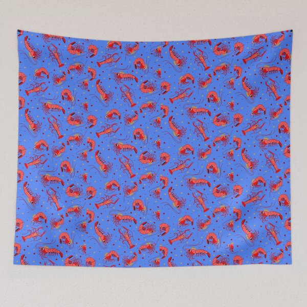 Item preview, king prawns, pattern designed and sold by AvotArt.