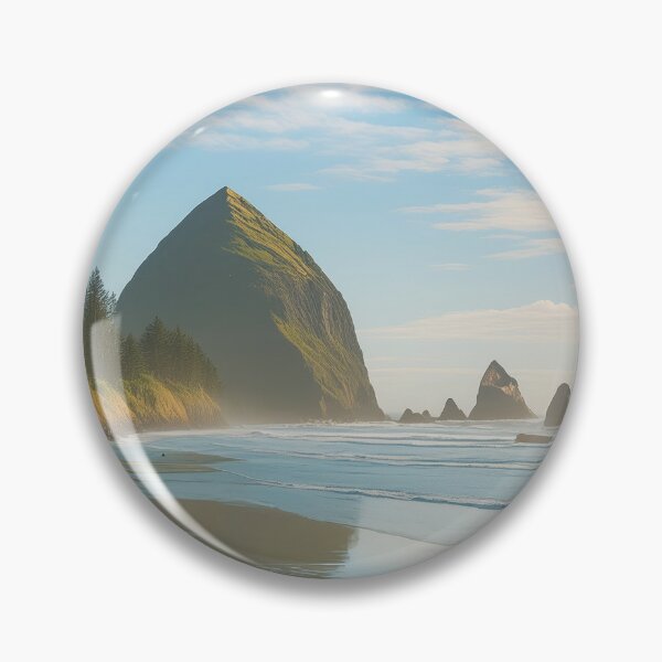Item preview, Cannon Beach in Oregon – Vintage travel poster in minimalist retro style designed and sold by pod24.