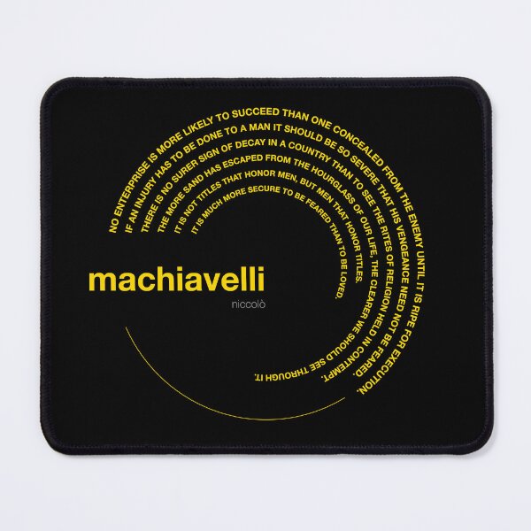 Item preview, Niccolò Machiavelli famous quotes poster [gold] designed and sold by CMYKStudio.