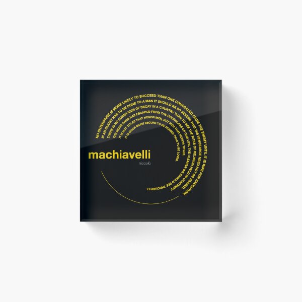 Item preview, Niccolò Machiavelli famous quotes poster [gold] designed and sold by CMYKStudio.