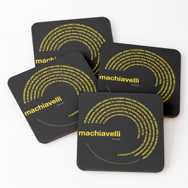 Item preview, Niccolò Machiavelli famous quotes poster [gold] designed and sold by CMYKStudio.