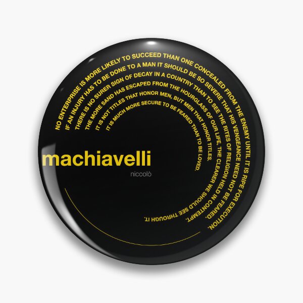 Item preview, Niccolò Machiavelli famous quotes poster [gold] designed and sold by CMYKStudio.