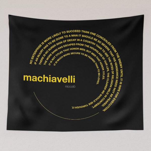 Item preview, Niccolò Machiavelli famous quotes poster [gold] designed and sold by CMYKStudio.