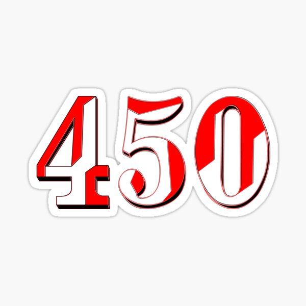 Item preview, number four hundred and fifty digit 450 order sequence team member age designed and sold by 4rpixs.