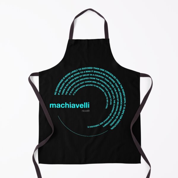 Item preview, Niccolò Machiavelli famous quotes poster [aqua] designed and sold by CMYKStudio.