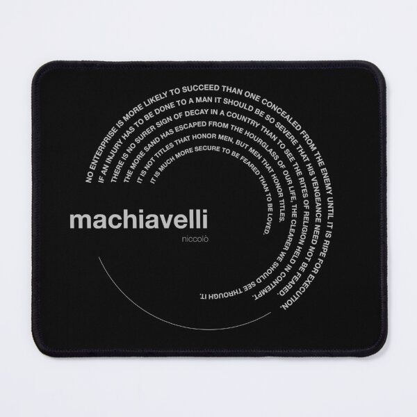 Item preview, Niccolò Machiavelli famous quotes poster [silver] designed and sold by CMYKStudio.