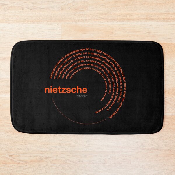 Artikelvorschau, Poster mit berühmten Zitaten von Friedrich Nietzsche [orangerot] entworfen und verkauft von CMYKStudio.