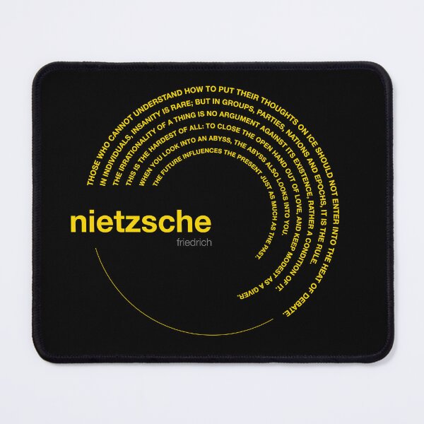 Item preview, Friedrich Nietzsche famous quotes poster [gold] designed and sold by CMYKStudio.