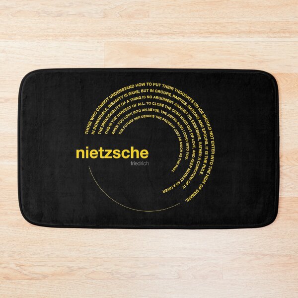 Item preview, Friedrich Nietzsche famous quotes poster [gold] designed and sold by CMYKStudio.