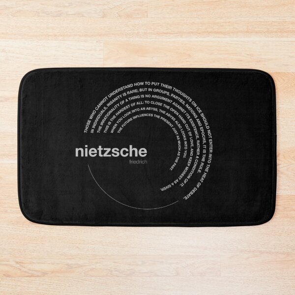 Item preview, Friedrich Nietzsche famous quotes poster [silver] designed and sold by CMYKStudio.