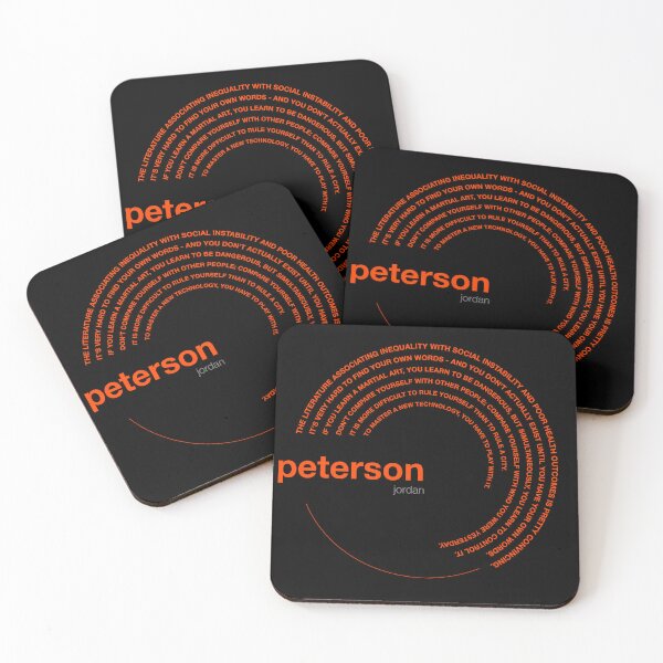 Item preview, Jordan Peterson famous quotes poster [orangered] designed and sold by CMYKStudio.