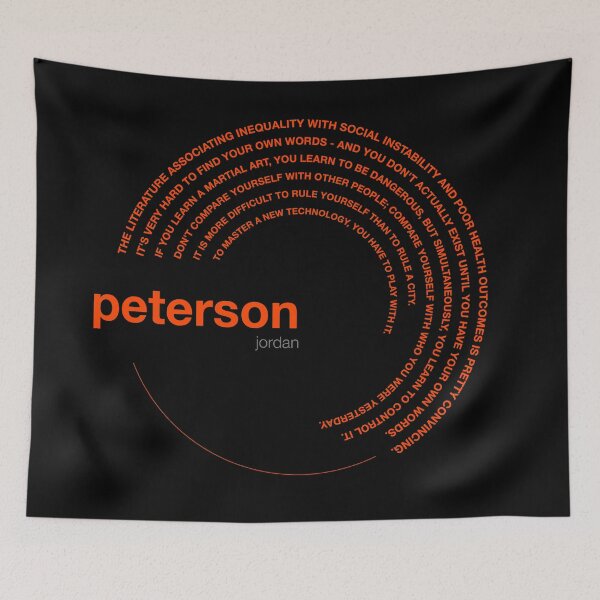Item preview, Jordan Peterson famous quotes poster [orangered] designed and sold by CMYKStudio.