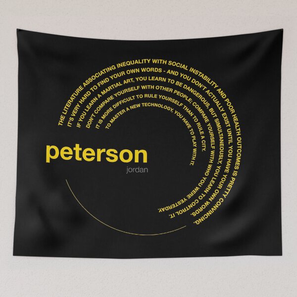 Item preview, Jordan Peterson famous quotes poster [gold] designed and sold by CMYKStudio.