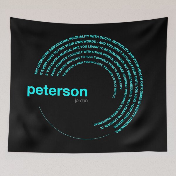 Item preview, Jordan Peterson famous quotes poster [aqua] designed and sold by CMYKStudio.