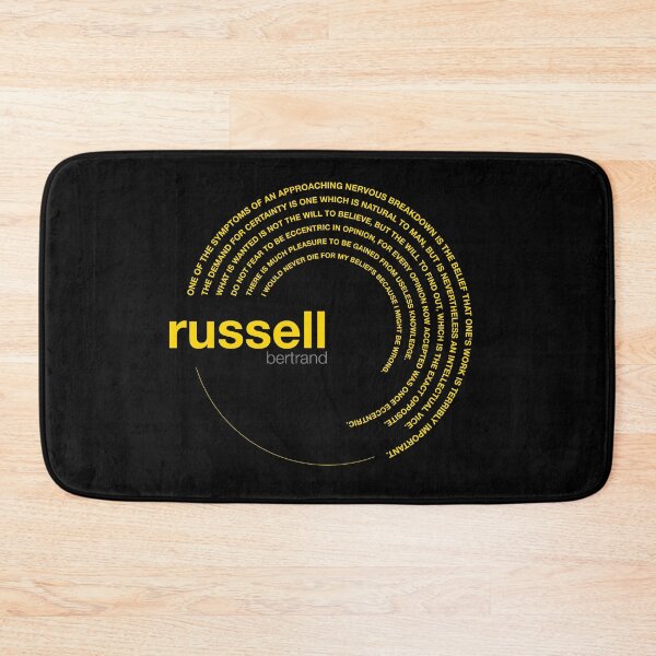 Item preview, Bertrand Russell famous quotes poster [gold] designed and sold by CMYKStudio.