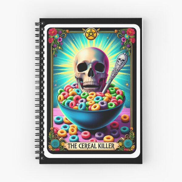 Item preview, The Cereal Killer Funny Skeleton Tarot Card Parody designed and sold by Margival.