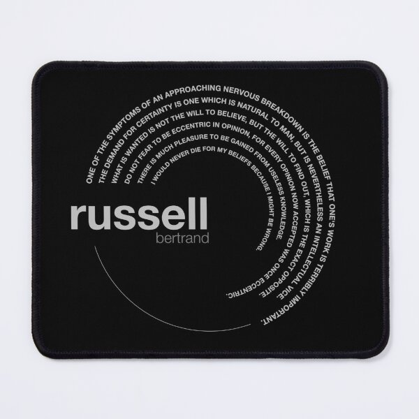 Item preview, Bertrand Russell famous quotes poster [silver] designed and sold by CMYKStudio.