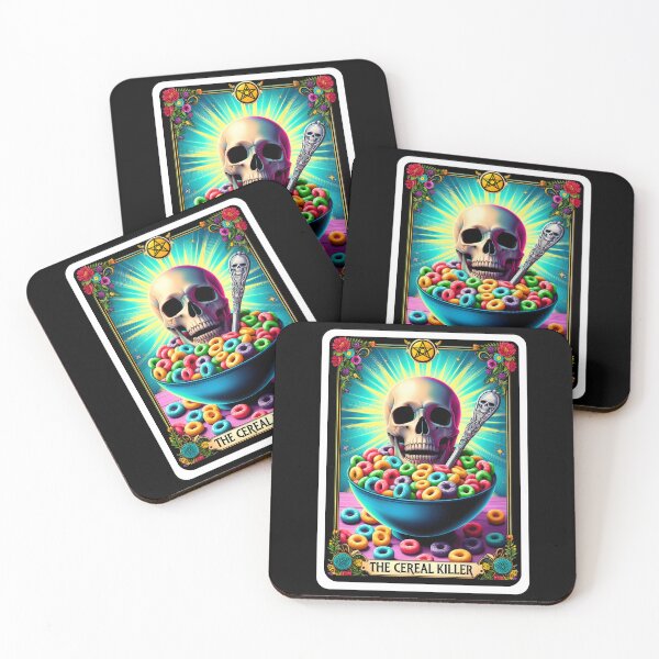 Item preview, The Cereal Killer Funny Skeleton Tarot Card Parody designed and sold by Margival.