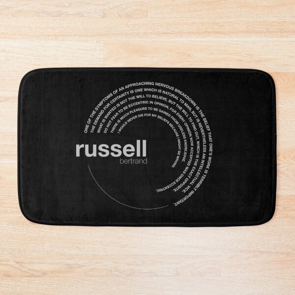 Item preview, Bertrand Russell famous quotes poster [silver] designed and sold by CMYKStudio.