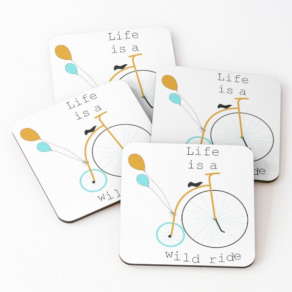 Item preview, Bicycle With Balloon And Life Is A Wild Ride Words designed and sold by Luxuriously.